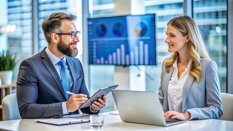 business-people-discussing-digital-tablet-laptop
