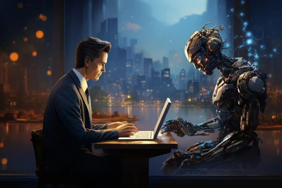 businessman-working-futuristic-office_23-2151003701