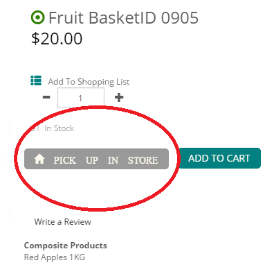 Grocery webstore